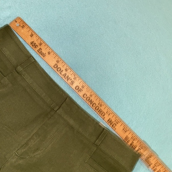 BANANA REPUBLIC Sloan olive color mid rise bi-stretch button ankles NEW size 4 - Picture 10 of 15
